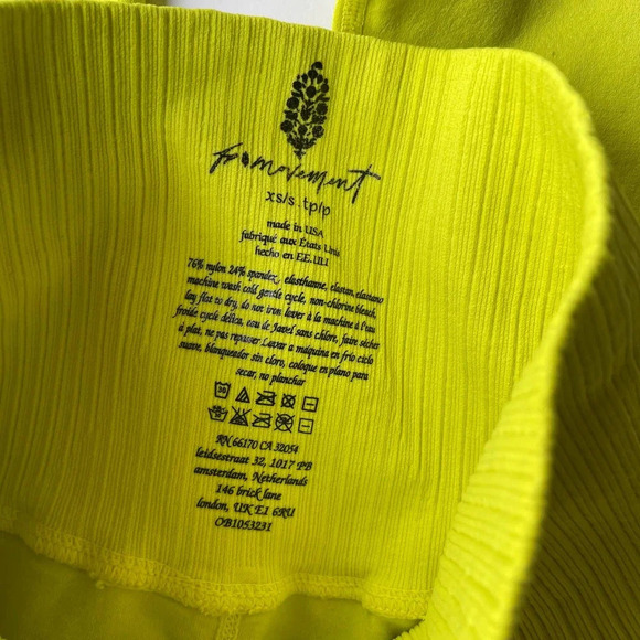 Free People Movement High Rise 7/8 Length Good Karma Leggings Size XS/Small - Picture 9 of 9